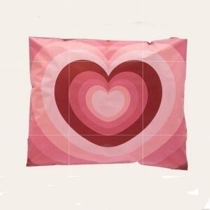 20 (10” x 13”) Pink and Red Heart Pattern Poly Mailers Poly Bags